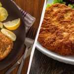 Krispig saftig schnitzel som i en sovjetisk matsal: steg-för-steg-recept